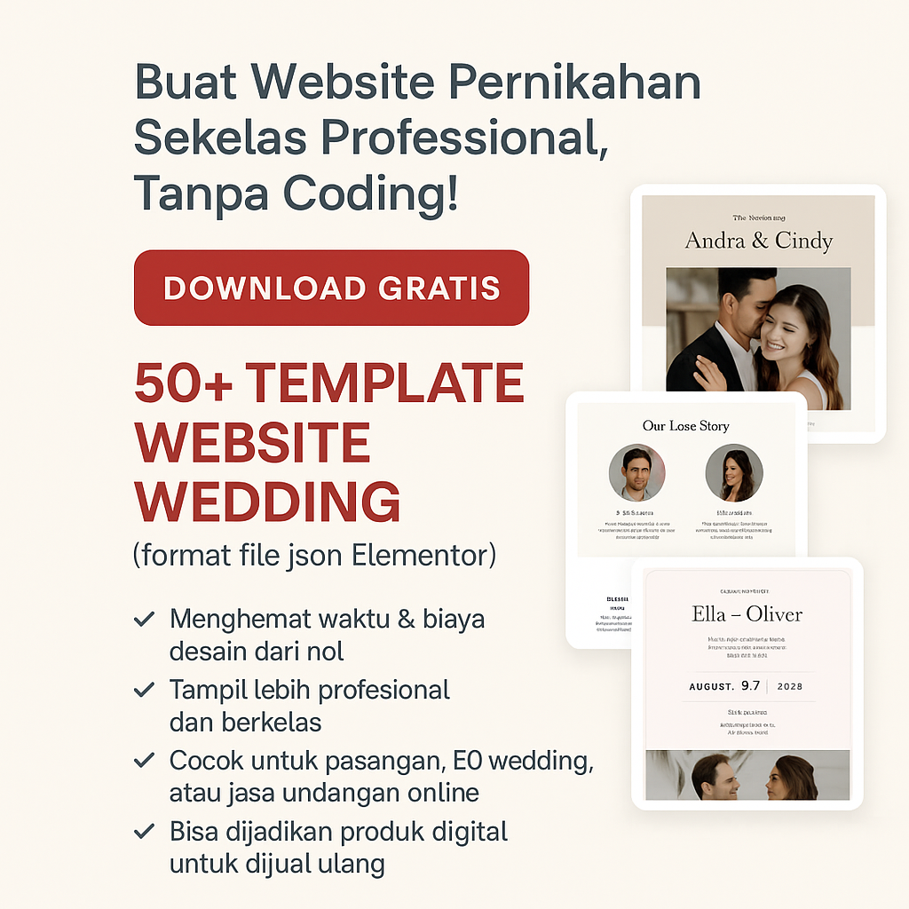 Template Website Wedding