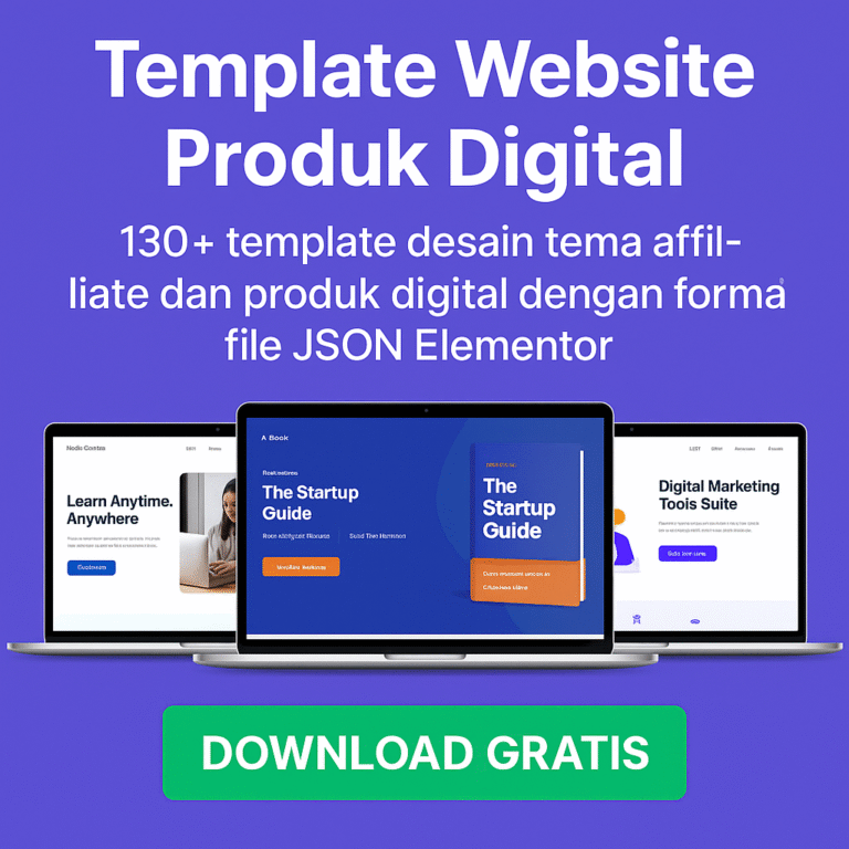 Template Website Produk Digital