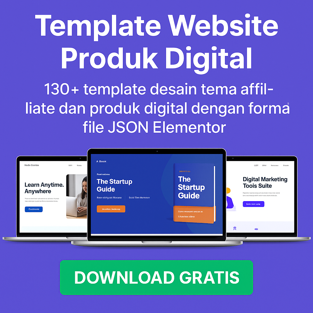 Template Website Produk Digital