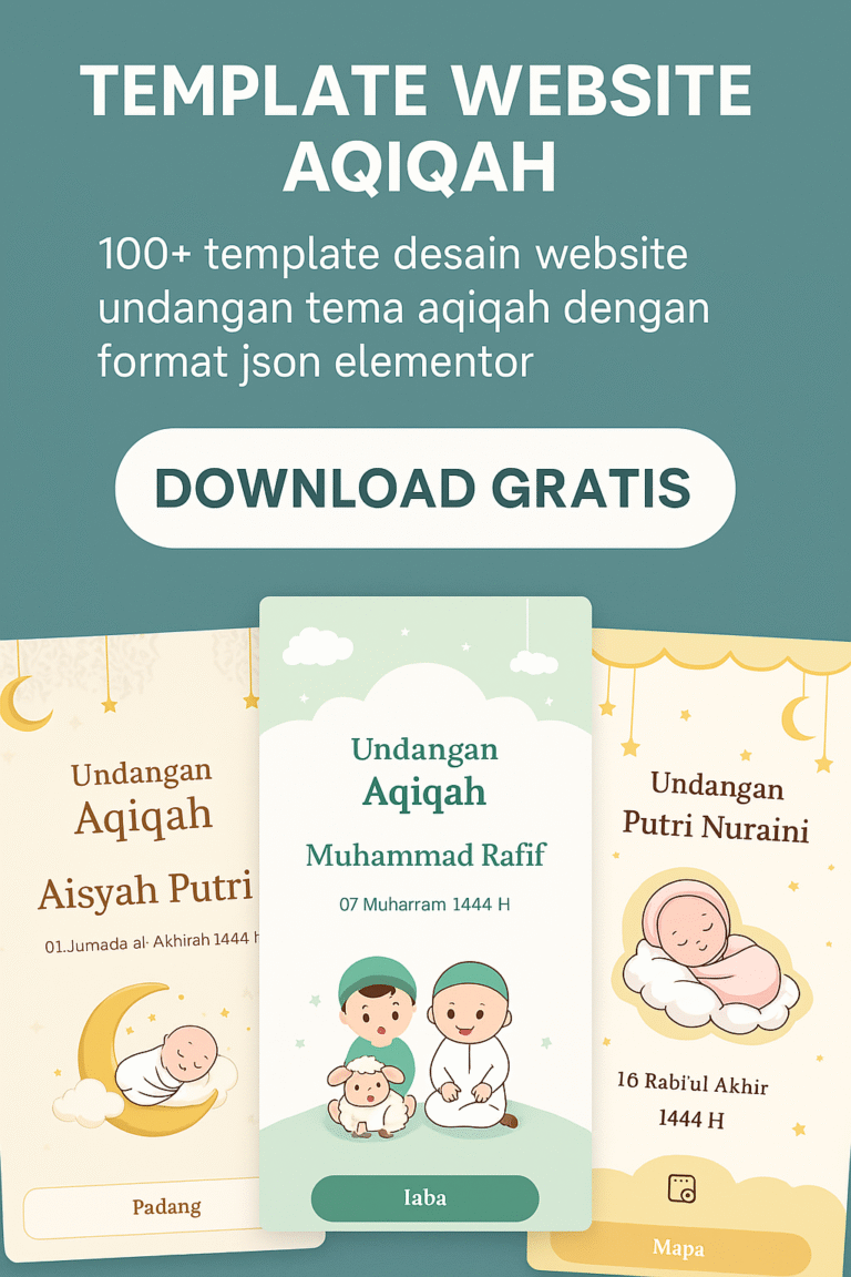 Template Website Aqiqah