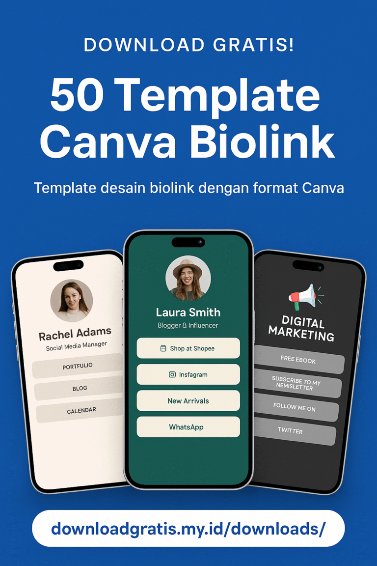 50+ Template Canva Biolink