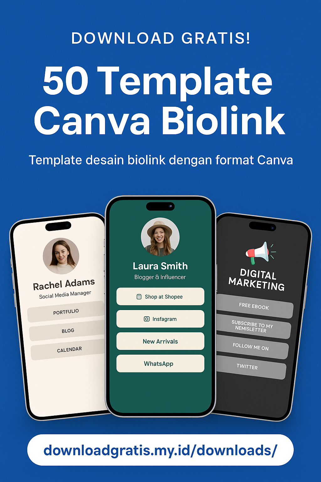 50+ Template Canva Biolink