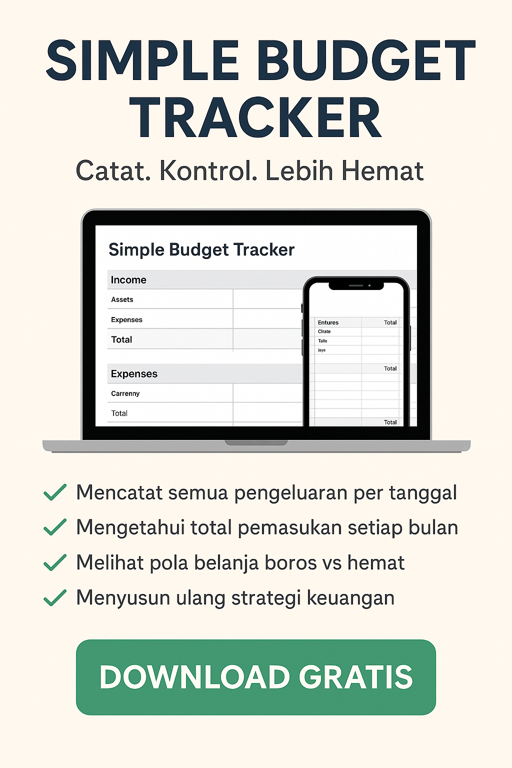 Simple Budget Tracker Tools