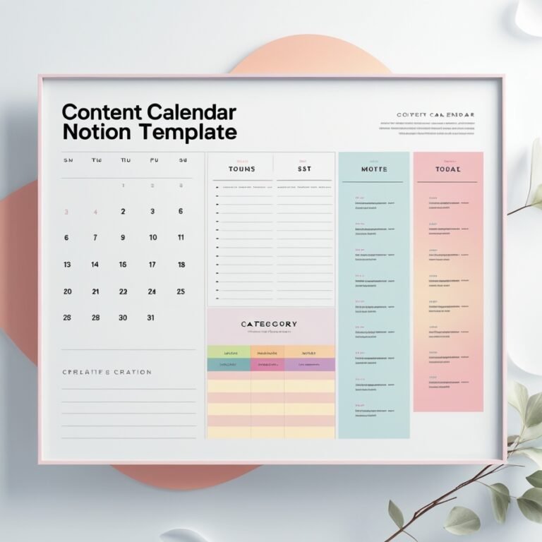 Content Calendar Notion Template